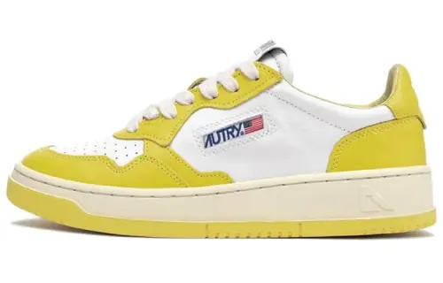 AUTRY Medalist Low Top Bicolor 'White Yellow' Women's