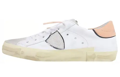 PHILIPPE MODEL Leather Low top Skateboard Shoes Women's Pink White