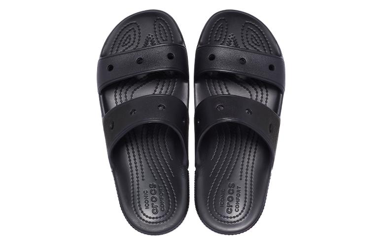 Сабо Crocs Leather Mix (черные) — фото 4
