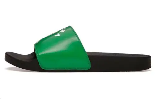 A BATHING APE Bape Quick Dry Slip Resistant Slide Slippers Men's Green