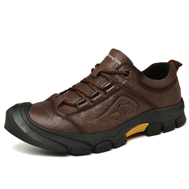 JIGONGYANG Cow Leather Low top Outdoor Shoes Men’s