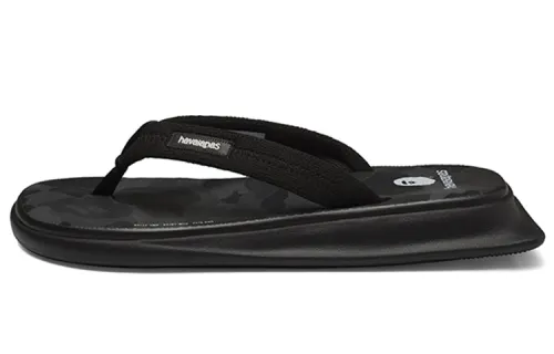 BAPE A BATHING APE Havaianas Tradi Zori Black Camo