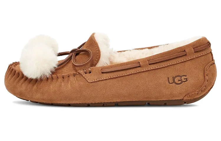 UGG Dakota Bow Pom 'Chestnut' Women's