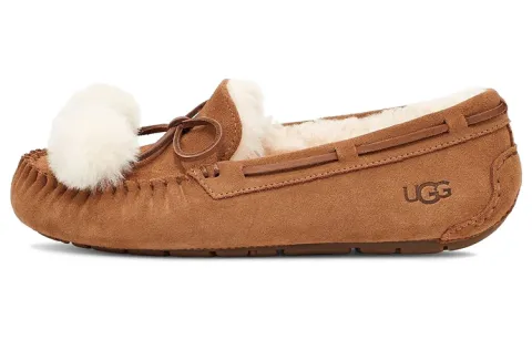 UGG Dakota Bow Pom 'Chestnut' Women's