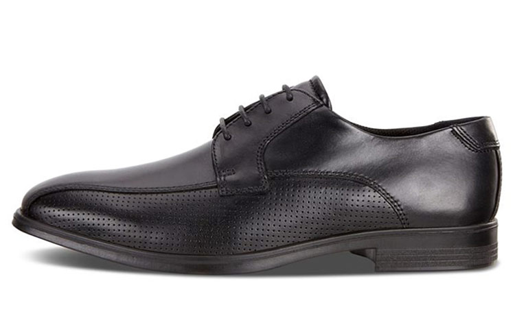 Ecco Ink Book Dress Shoes Men's Low Top Black