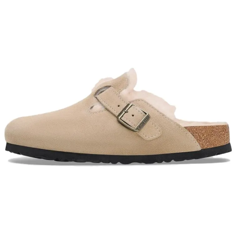 Birkenstock Boston suede slippers