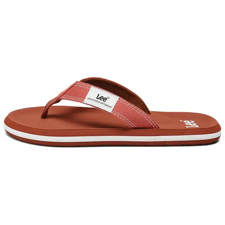 Lee Sunset 2.0 EVA Stitching Slip Resistant Slide Slippers Men's Reddish Umber