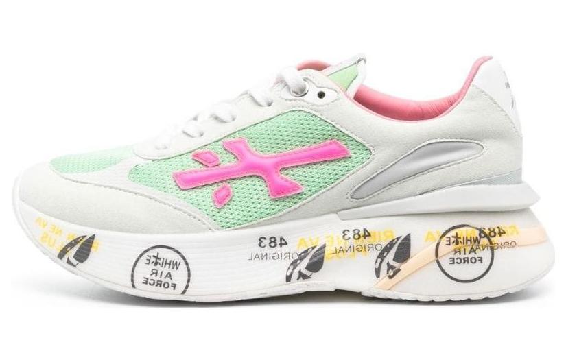 PREMIATA Leather Slip Resistant Low top Casual Shoes Women's White