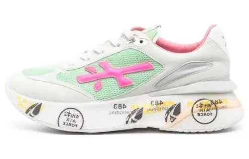 PREMIATA Leather Slip Resistant Low top Casual Shoes Women's White