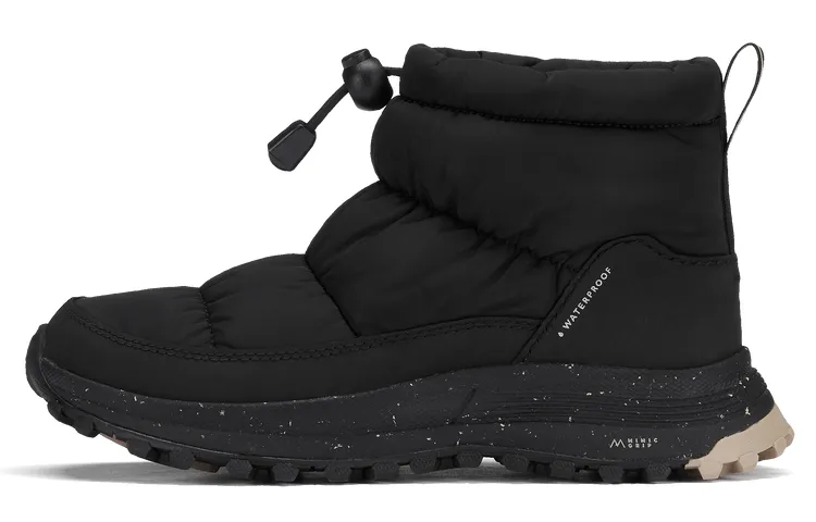 Clarks ATL Collection Fabric Thermal Slip Resistant Short Mid Calf Snow Boots Women's Black