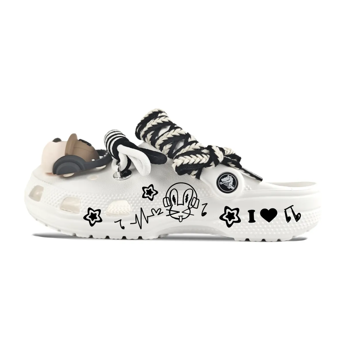 Crocs Crush Clog EVA Clogs Unisex White
