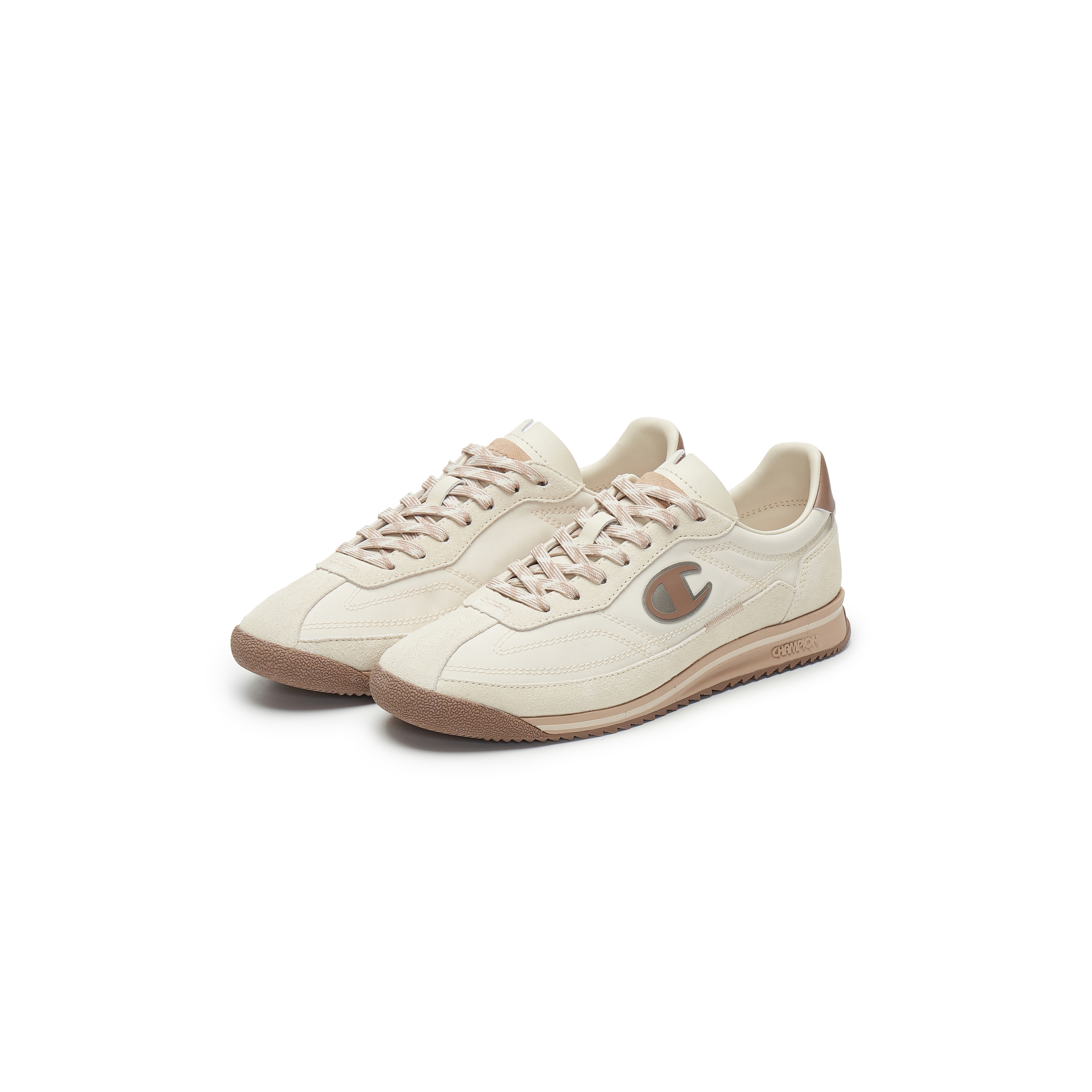 Champion Textile, Synthetic Leather Low top Running Shoes Women’s Linen/Cocoa Mocha