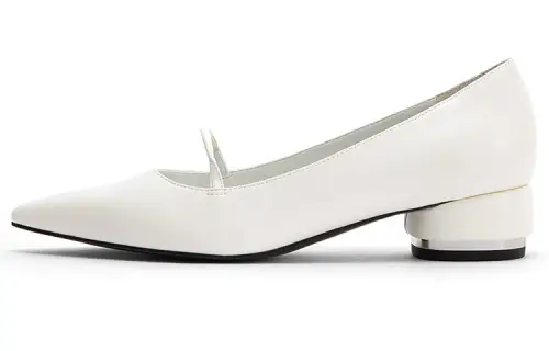 CHARLES&KEITH Loafers Women's Low Top White