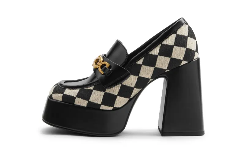 CHARLES&KEITH Pu Chunky Heel High Heels 11.2cm Women's