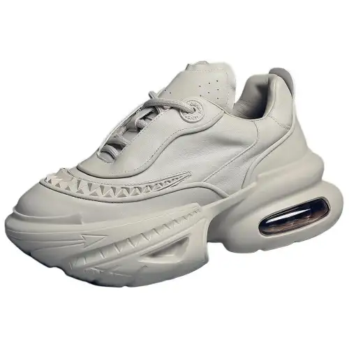 JANE HARLOW Leather Low top Chunky Sneakers Men's Gray