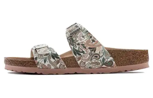Birkenstock Synthetic Leather Slide Slippers Women's Multicolor Regular