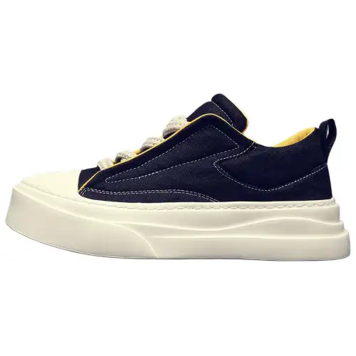 JANE HARLOW Comfortable And Breathable Low top Canvas Shoes Men's Black