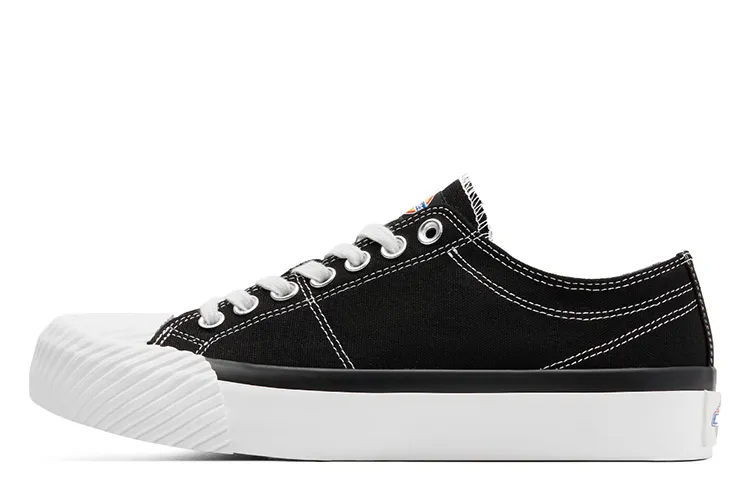 Dickies Canvas Shoes Unisex Low Top Black/White