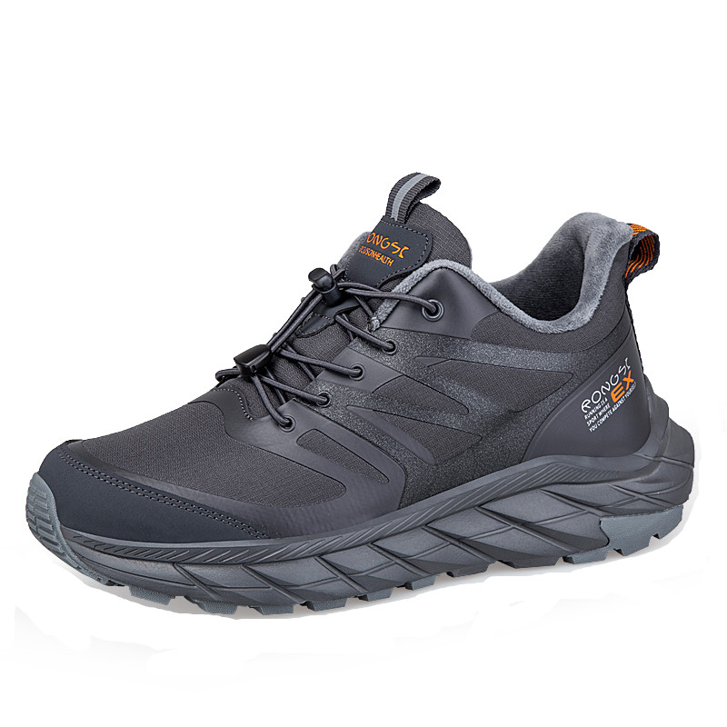 RONGSHI Winter Fleece Lined Padded Lightweight Comfortable Walking Elderly Shoes