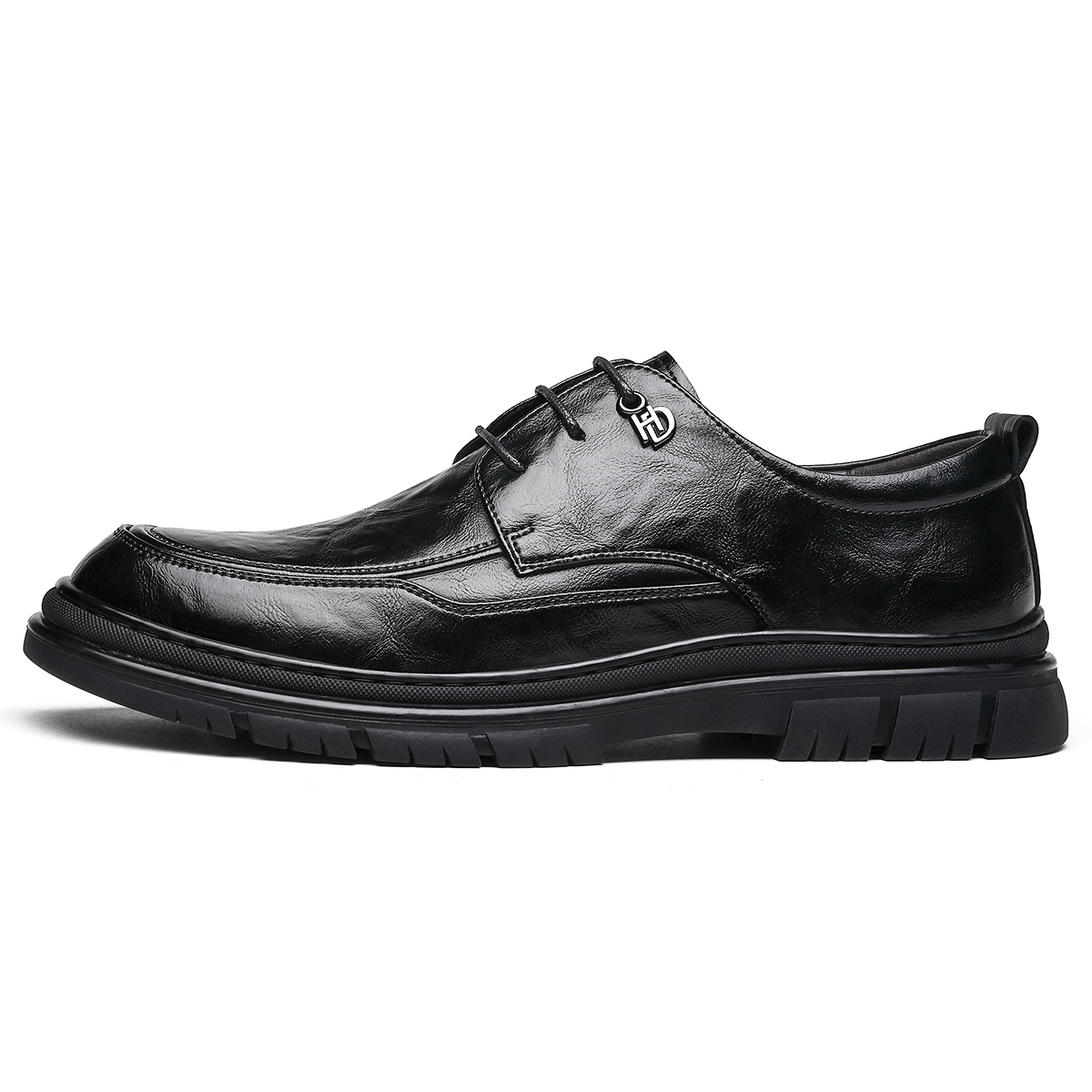 Chint microfiber cowhide split leather, business British gentleman, simple temperament, formal leather shoes, men's style