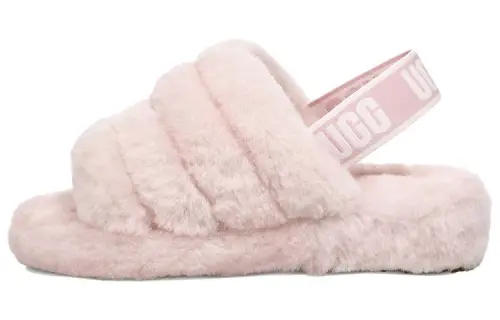 UGG Fluff Yeah Slide Thick Sole Shoe Pink Women's