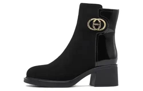 Chrisdien Deny Leather Ankle Boots 5.5cm Women's Black