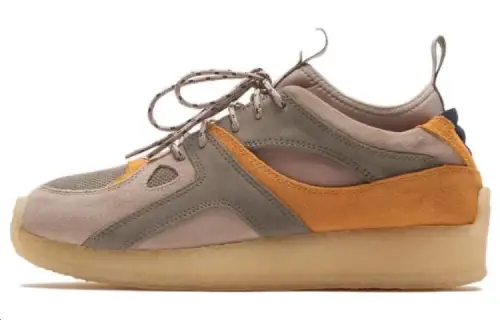 Ronnie Fieg x Clarks Leather Low top Sports Casual Shoes Men's Light Gray