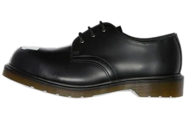 Dr.Martens Casual Leather Shoes Men's Low-top Carbon Black