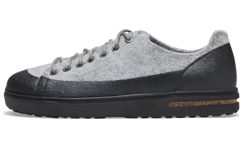 Birkenstock Bend Low Dip Leather Low top Skateboard Shoes Unisex Pebble Gray Narrow