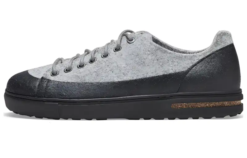 Birkenstock Bend Low Dip Leather Low top Skateboard Shoes Unisex Pebble Gray Narrow