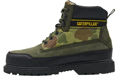 CAT Outdoor Boots Unisex Camouflage Black Green