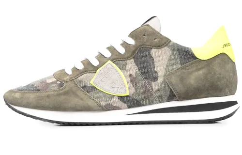 PHILIPPE MODEL Paris Trpx Camouflage Neon Low-top Sneakers