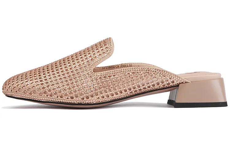 PACO GIL Leather Stylish Sandal Women's Pink Gold