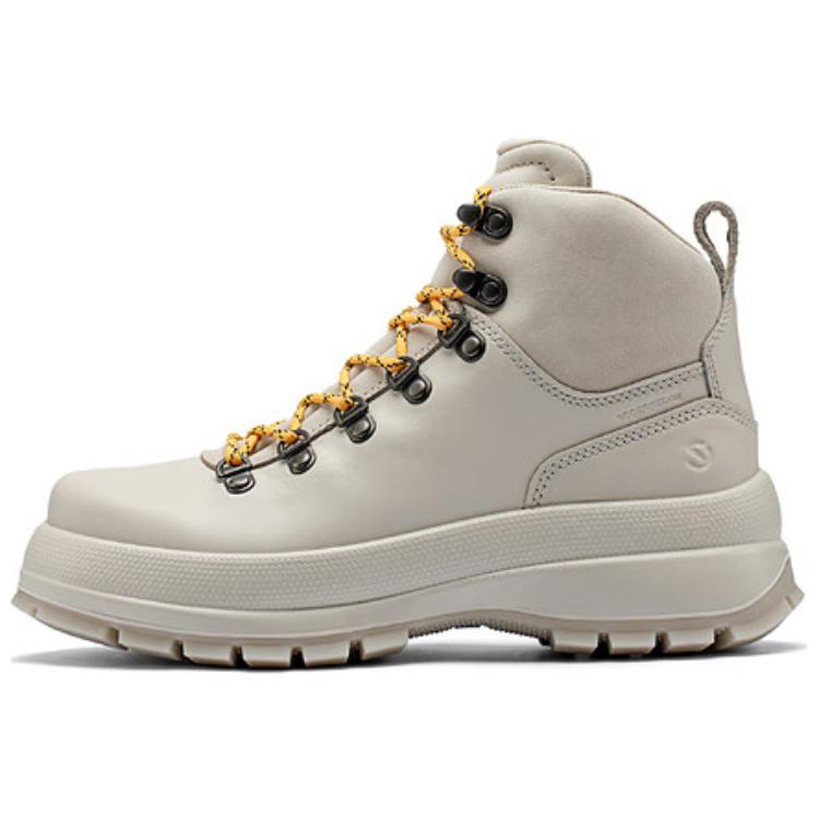 Ecco Aibu Trace 30 fashionable thick-soled casual short-leg outdoor boots 3.5cm women's beige