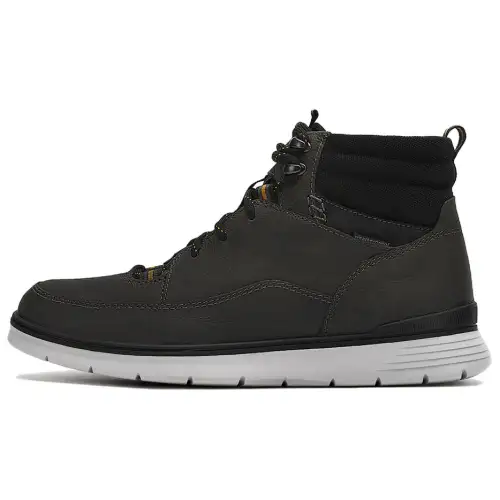 Clarks Leather Short Outdoor Boots Men's Dark Gray