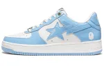 A BATHING APE STA Low top Stylish Skateboarding Shoes Women's Blue White