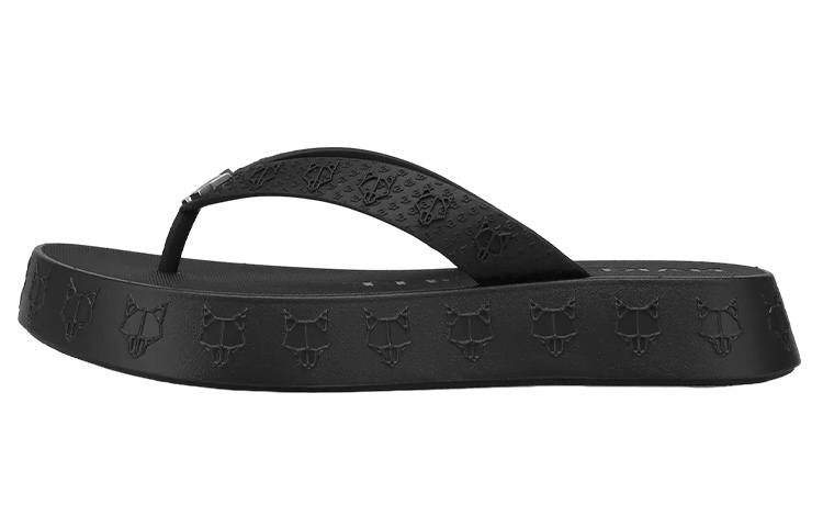 Naked Wolfe Rubber Sole Abrasion Resistant Flip Flops Women's Black