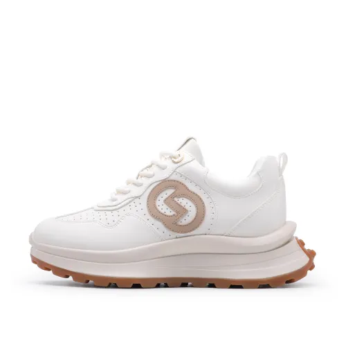 Chrisdien Deny Height Increasing Low top Casual Shoes Women's White