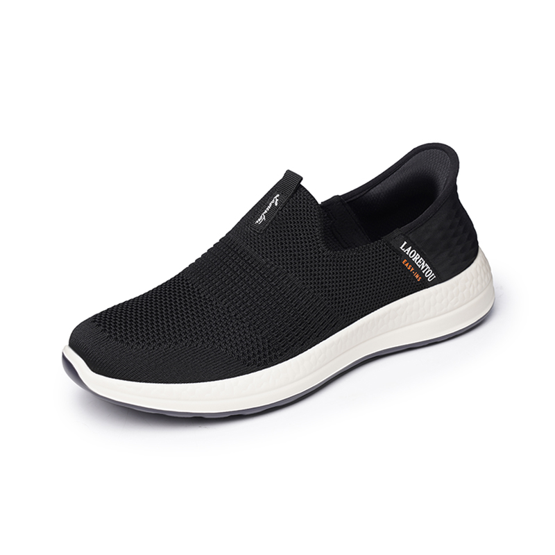 LAORENTOU Walking Shoes Men’s Low Top Black/Gray
