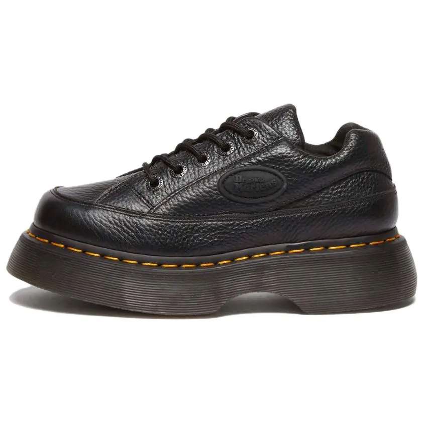 Dr.Martens Buzz 5 Leather Minimalist Fashion Casual Shoes Women's Black