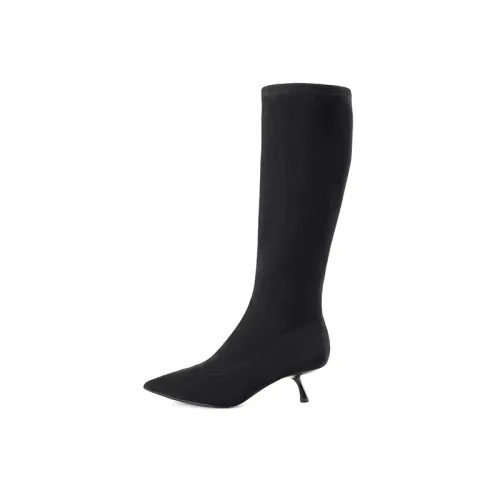 D FUSE SCANDINAVIA Knee high Boots 5.5cm Women's Black