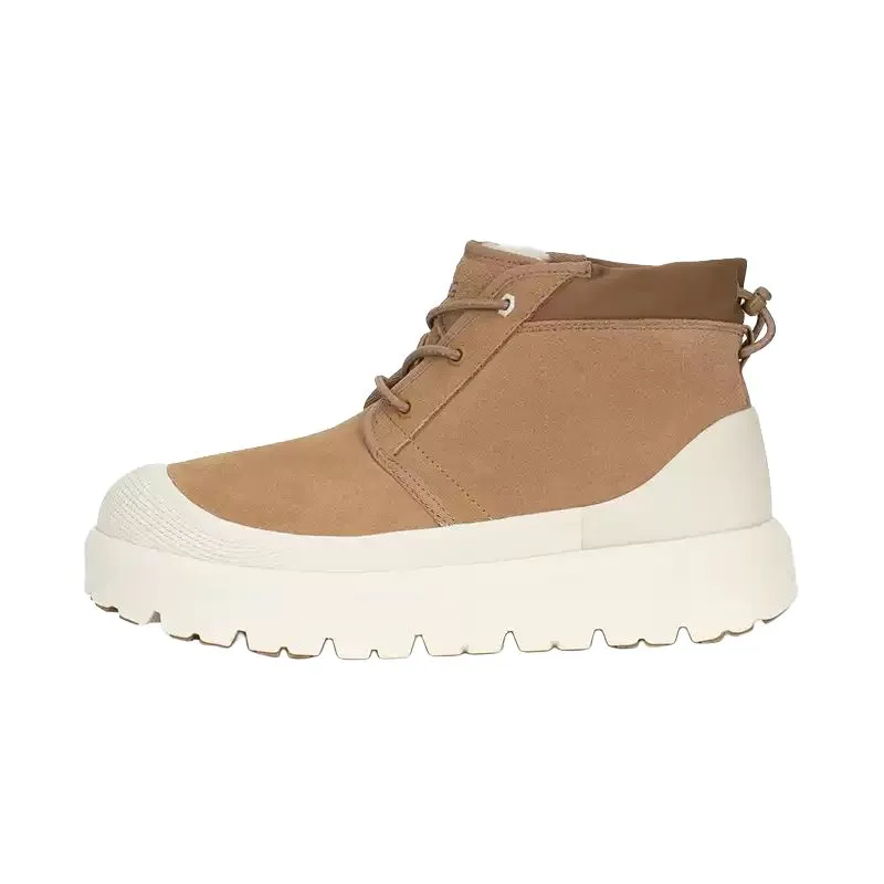 UGG WEATHER HYBRID Thermal Height Increasing Short Snow Boots Men's Chestnut