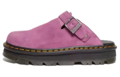 Dr. Martens Zebzag Suede Slingback Platform Mule Muted Purple