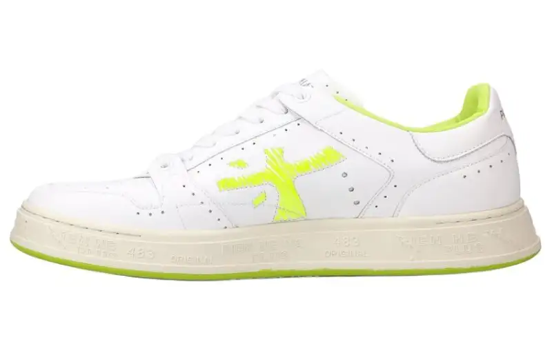 PREMIATA Leather Low top Skateboard Shoes Men's White