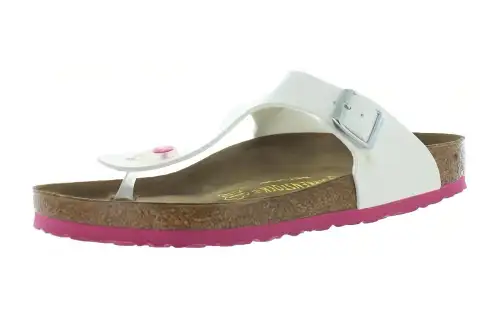 Birkenstock Gizeh Abrasion Resistant Quiet Flip Flops Women's White