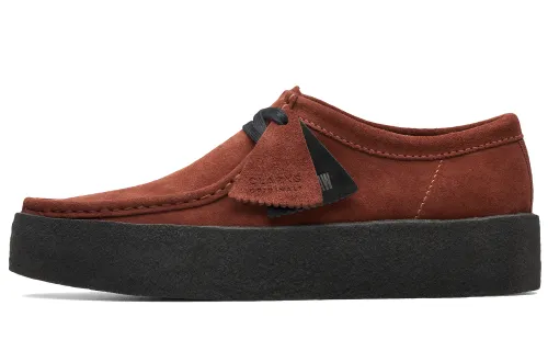 Clarks Originals Cow Split Leather Casual Shoes Men's Red