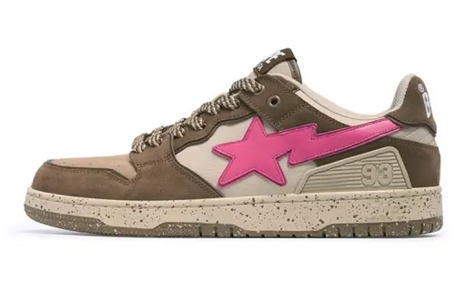 A BATHING APE SK8 STA Leather Low top Skateboard Shoes Men's