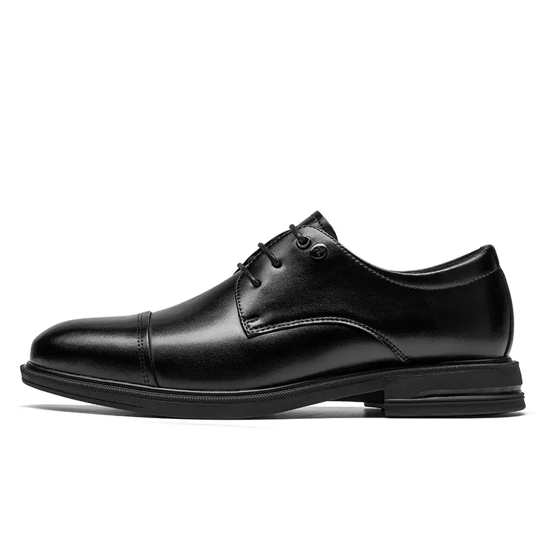 Men's Mengtejiao Business Commuter British Elegance Banquet Wear-resistant All-match Low Top Formal Leather Shoes