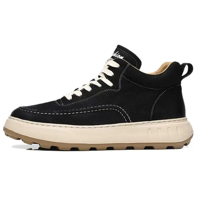 JANE HARLOW Fashion Trend High top Casual Shoes Men's Black