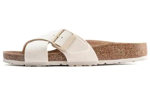 Birkenstock Slip Resistant Antibacterial Slide Slippers Women's White Narrow
